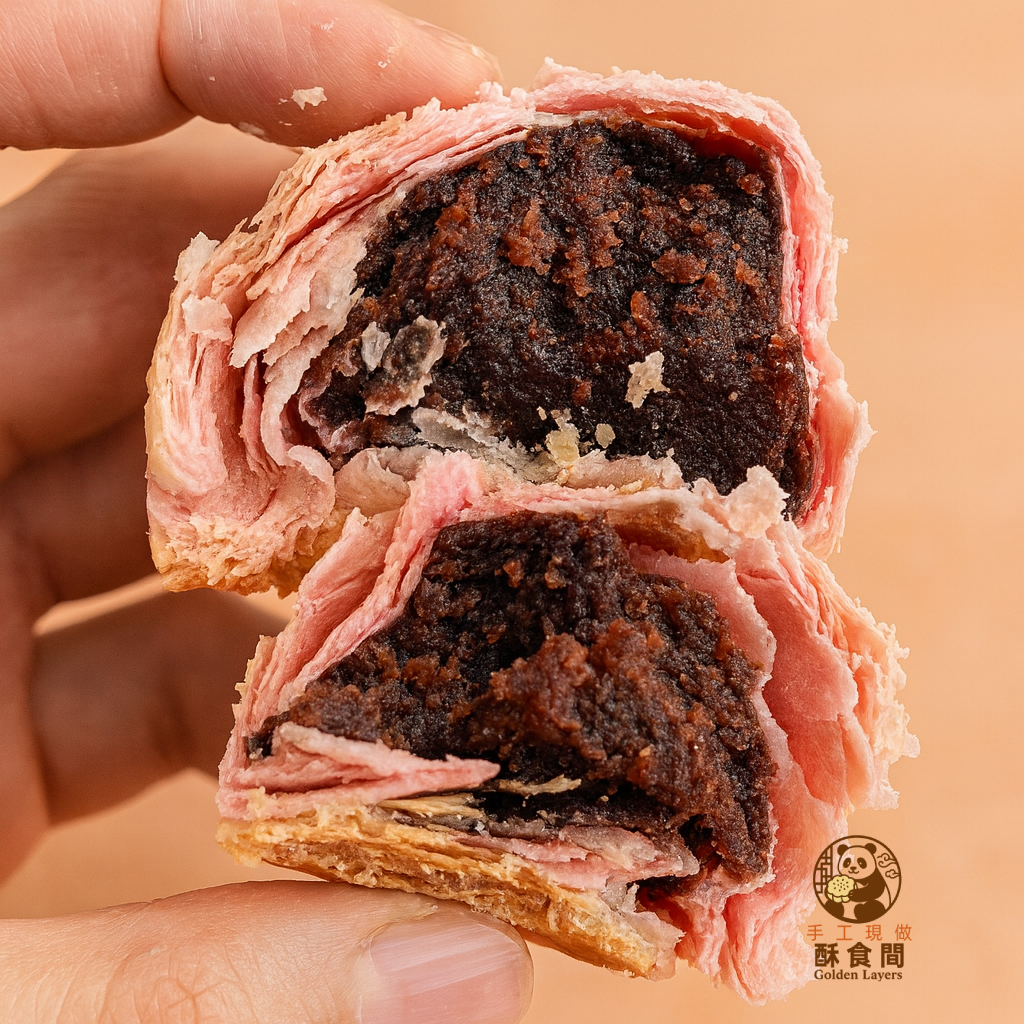 玫瑰酥（紅豆沙餡） Rose Pastry（Red Bean Filling） 로즈 페이스트리(팥앙금)  ローズペイストリー（小豆餡）