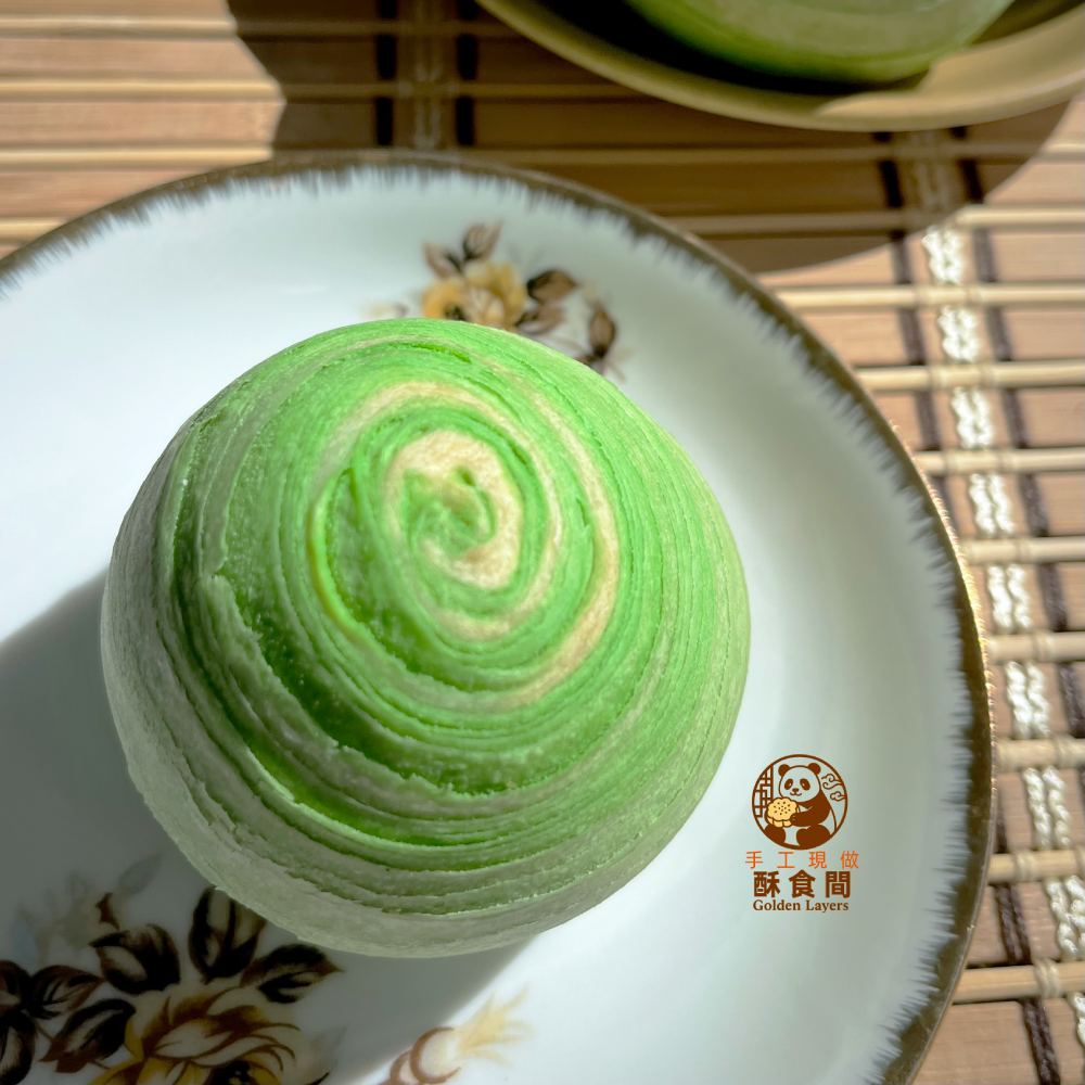 玫瑰酥（綠豆沙餡）Rose Pastry (Mung Bean Filling) ローズパイ（緑豆あん）로즈 페이스트리 (녹두앙)