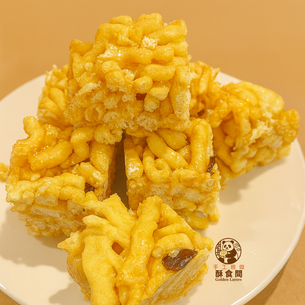 宮廷蜜糖沙琪瑪｜蜜香層鬆・堅果果乾 Royal Honey Shaqima · Layered Honey Crisp with Nuts & Dried Fruits 로열 허니 사치마 · 꿀 향 가득한 겹겹 식감과 견과·과일건조 ロイヤル蜜シャキマ・はちみつ香る層サク食感 〜 ナッツ＆ドライフルーツ 〜