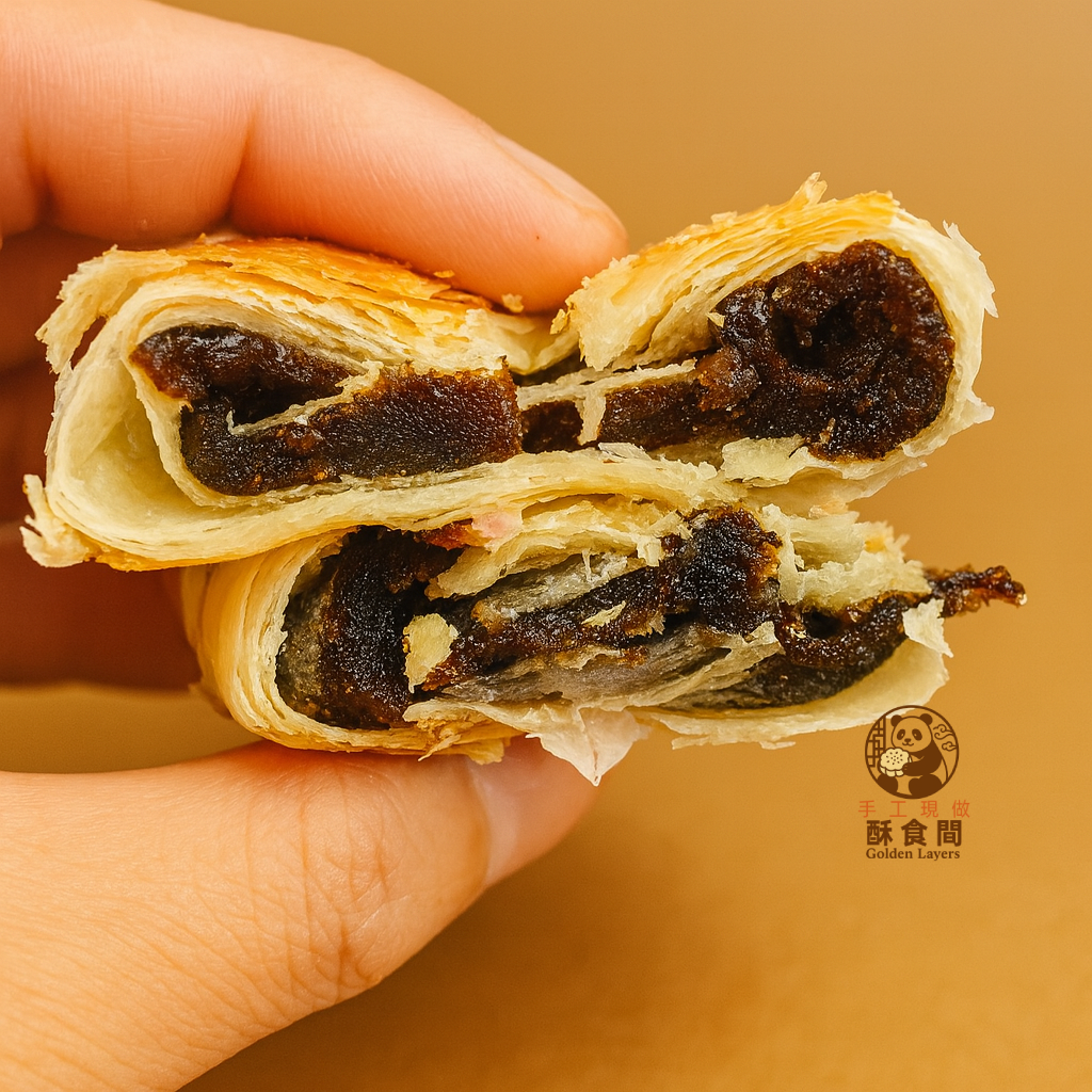 棗泥方酥・棗香鬆酥 Jujube Paste Square Pastry · Date-Aromatic &amp; Flaky 대추 페이스트 사각 페이스트리 · 대추 향의 바삭한 식감 なつめ餡スクエア酥・棗の香りとサクサク食感