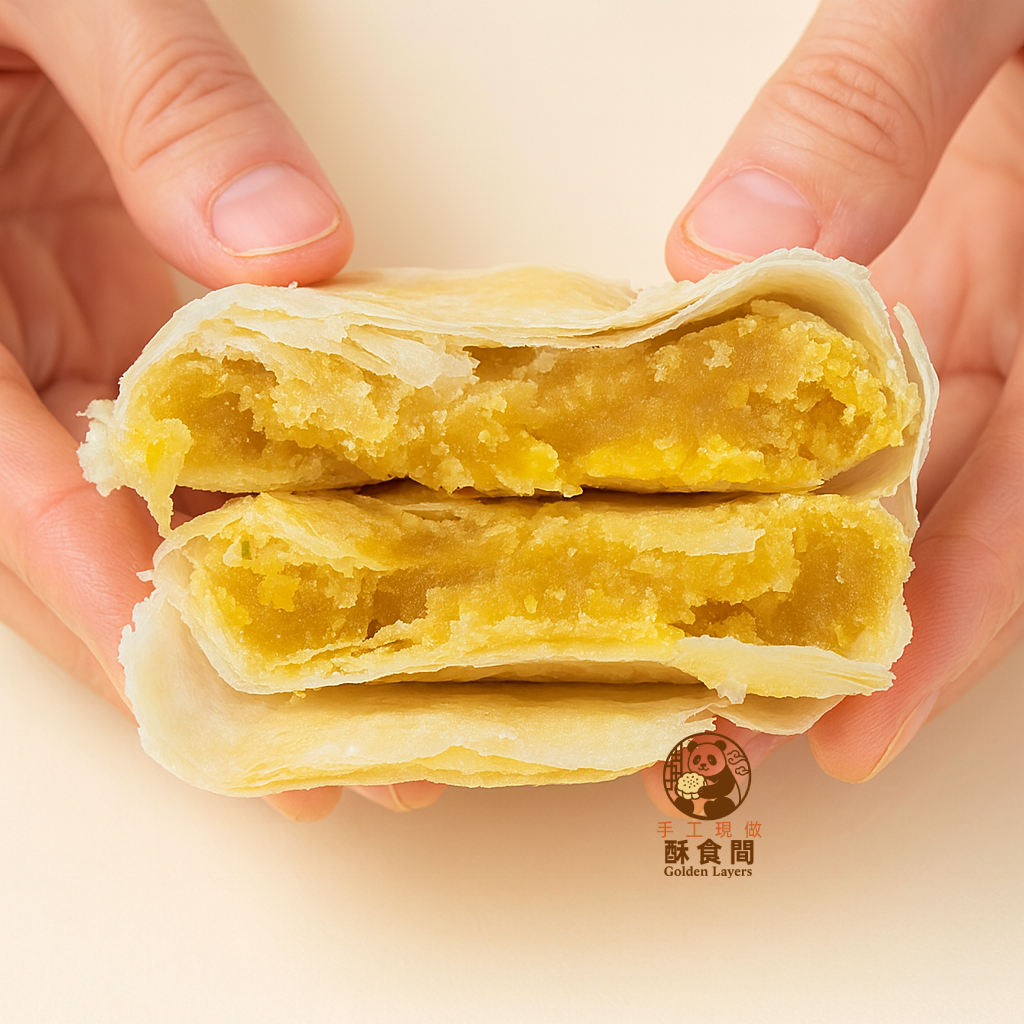 兩顆裝｜黃莊月餅（咸蛋黃餡）2 Pieces｜Huangzhuang Mooncake (Salted Egg Yolk Filling)  2개입｜황좡 월병 (짜지 않은 소금달걀 노른자 속) 2個入り｜黄荘月餅（塩卵黄あん）