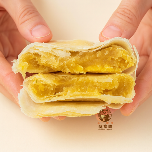 兩顆裝｜黃莊月餅（咸蛋黃餡）2 Pieces｜Huangzhuang Mooncake (Salted Egg Yolk Filling)  2개입｜황좡 월병 (짜지 않은 소금달걀 노른자 속) 2個入り｜黄荘月餅（塩卵黄あん）