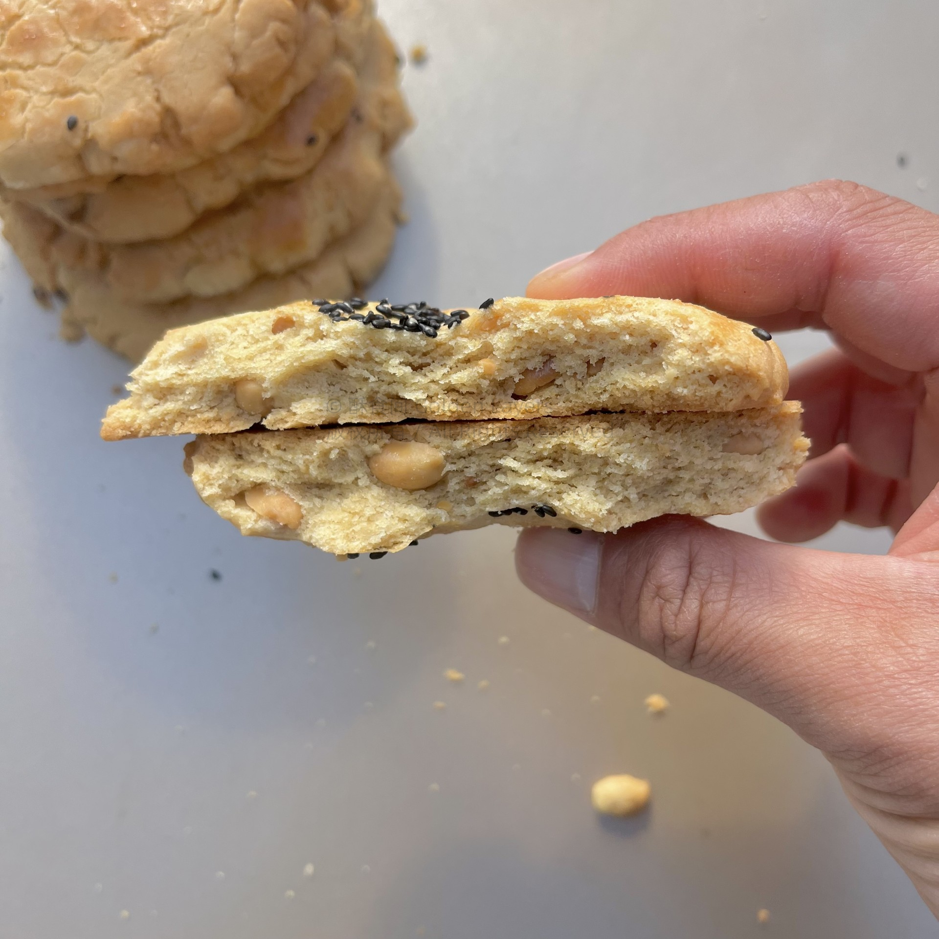 金香花生桃酥 Golden Peanut Crisp Cookie 고소한 땅콩 크리스프 쿠키 金香落花生サクサククッキー